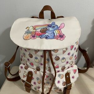 Loungefly Disney Lilo and Stitch Tropical Floral Sketch Slouch Backpack Bag